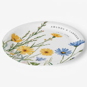 Spring Wild Flower Meadow Wedding Papieren Bordje (Gekanteld)
