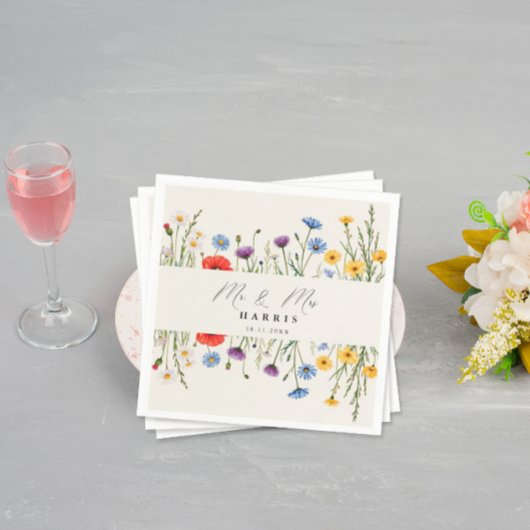Spring Wild Flower Meadow Wedding Servet