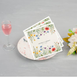 Spring Wild Flower Meadow Wedding Servet