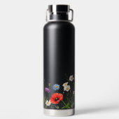 Spring Wild Flower Meadow Wedding Waterfles (Achterkant)