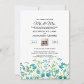 Spring Wild Meadow | Foto Engagement Party nodigt Kaart (Voorkant)