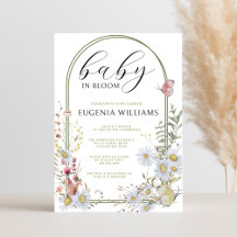 Spring Wildbloemen Baby in Bloom Baby shower