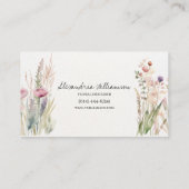 Spring Wildbloemen dubbelzijdig Visitekaartje (Achterkant)