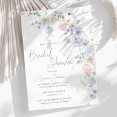 Spring Wildbloemen Paarse roze Vrijgezellenfeest Kaart