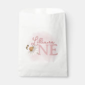 Spring Wildflower 1e verjaardagsfeestje Bedankzakje (Voorkant)