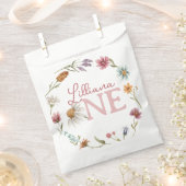 Spring Wildflower 1e verjaardagsfeestje Bedankzakje (Geknipt)