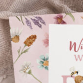 Spring Wildflower 4e verjaardagsfeest Kaart