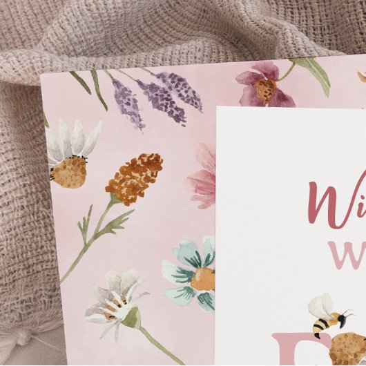 Spring Wildflower 4e verjaardagsfeest Kaart