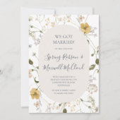 Spring Wildflower | Aankondiging van de witte neer (Voorkant)