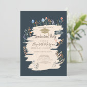 Spring Wildflower Afstuderen Kaart (Staand voorkant)