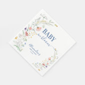Spring Wildflower Baby in Bloom Baby shower Servet (Hoek)