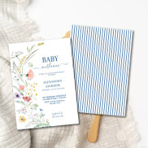 Spring Wildflower Baby in Bloom Invitation