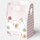 Spring Wildflower Baby shower Favor Box Bedankdoosjes (Geopend)