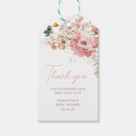 Spring Wildflower Baby shower Favor Tags Cadeaulabel