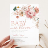 Spring Wildflower Baby shower Kaart