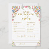 Spring Wildflower Baby Voorspellingen & Advies Kaa Kaart (Voorkant)