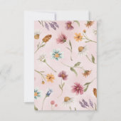Spring Wildflower bedankje Bedankkaart (Achterkant)