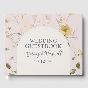 Spring Wildflower Belooksboek met een zegen Gastenboek