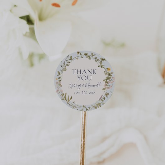 Spring Wildflower | Blauw dank u voor de sticker