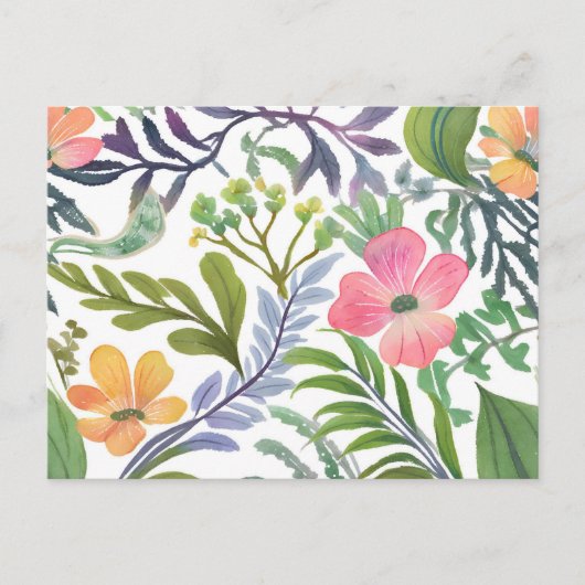 Spring Wildflower Bloemen | Bloemenvelden Briefkaart (Voorkant)