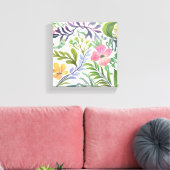 Spring Wildflower Bloemen | Bloemenvelden Canvas Afdruk (Insitu (Woonkamer))