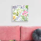 Spring Wildflower Bloemen | Bloemenvelden Canvas Afdruk (Insitu (Woonkamer))