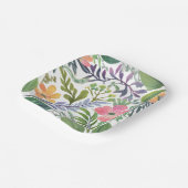 Spring Wildflower Bloemen | Bloemenvelden Papieren Bordje (Gebogen)