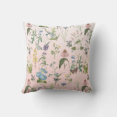 Spring Wildflower Bloemen Meadow Baby Meisje Kweke Kussen (Achterkant)