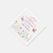 Spring Wildflower Bloemen Meisje Baby shower Servet (Hoek)
