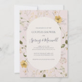 Spring Wildflower | Blush Couples-douche Kaart (Voorkant)