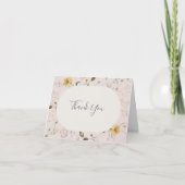 Spring Wildflower | Blush-kaart voor bedankt (Voorkant)
