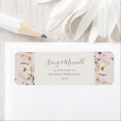 Spring Wildflower | Blush Return Address Label (Insitu)