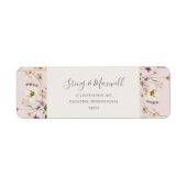 Spring Wildflower | Blush Return Address Label (Voorkant)