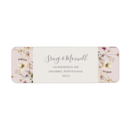 Spring Wildflower | Blush Return Address Label