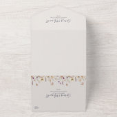 Spring Wildflower | Blush Seal and Send All In One Uitnodiging (Buitenkant)