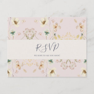 Spring Wildflower   Blush Song Request RSVP Briefkaart