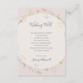 Spring Wildflower | Blush Weddenschap goed Informatiekaartje (Voorkant)