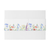 Spring Wildflower Boho Garden Wedding Uitnodigingen Wikkel (Achterkant Voorbeeld)