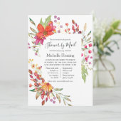 Spring Wildflower Bridal of Baby shower per post Kaart (Staand voorkant)