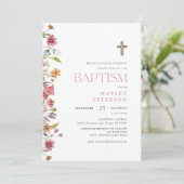 Spring Wildflower Bridal Shower Invitation Kaart (Staand voorkant)