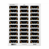 Spring Wildflower Bright Floral Trouwadres Etiket (Full Sheet)