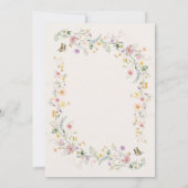 Spring Wildflower Butterfly Bridal Tea Kaart (Achterkant)