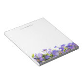 Spring wildflower customizable Notepad Notitieblok (Schuin)