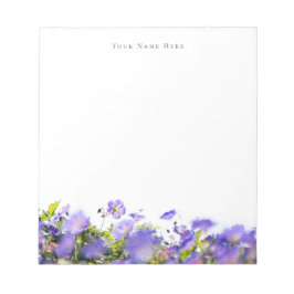 Spring wildflower customizable Notepad Notitieblok