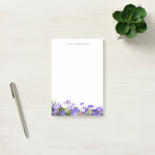 Spring wildflower customizable post-it® notes (Kantoor)