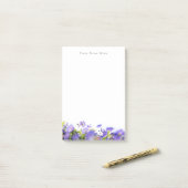Spring wildflower customizable post-it® notes (Op bureau)