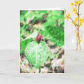 Spring Wildflower Digital Art Kaart (Gele Bloem)