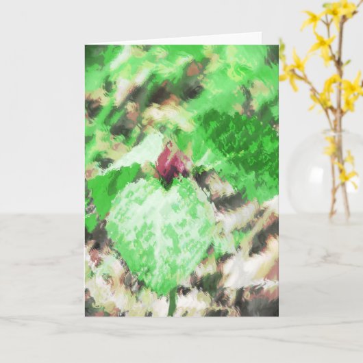 Spring Wildflower Digital Art Kaart (Gele Bloem)