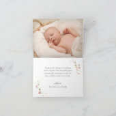 Spring Wildflower Doop Dank u kaart (Binnen)