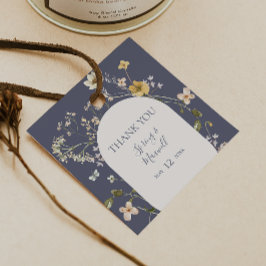 Spring Wildflower | Dusty Paars Hartelijk dank Bedankjes Labels